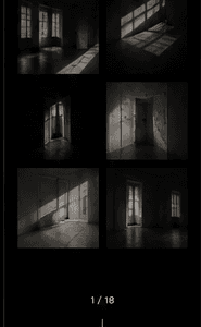 Soft geometric window shadows on a wall
