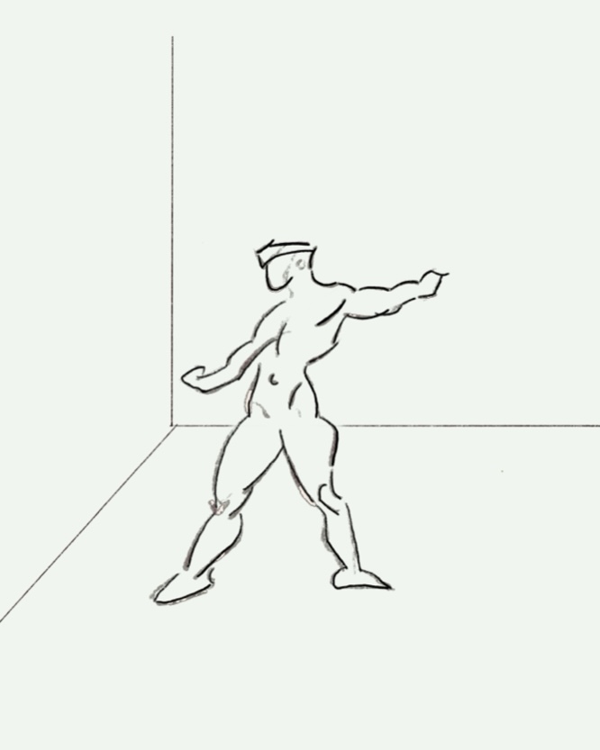 Body sketch study.