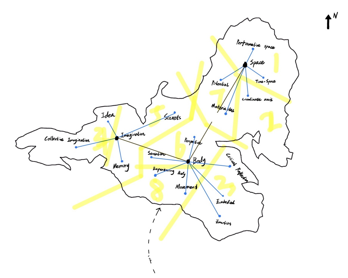 Final map image from Mapping Myself.